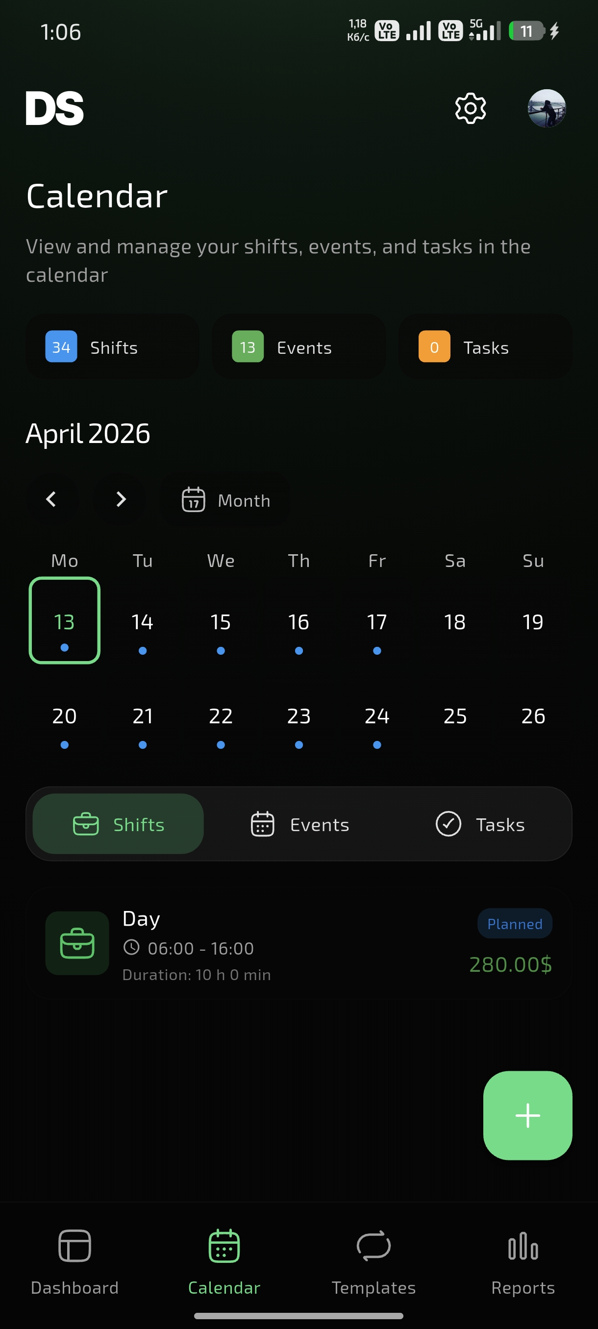 Calendar View